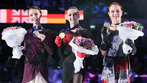 Россиянки заняли весь пьедестал на чемпионате Европы по фигурному катанию