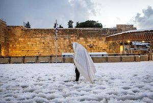 2022. Иерусалим под снегом. 27 января
