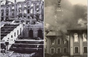18 любопытных снимков о том, как восстанавливали Петергоф после войны