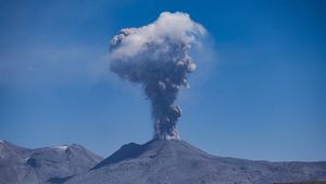 На Курильских островах начал извергаться вулкан Эбеко