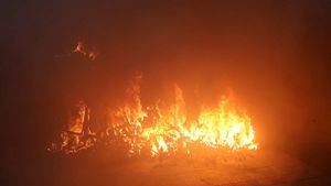 Пожарные ликвидировали возгорание в районе Лужников