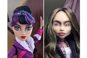 Украинская художница продолжает снимать макияж с кукол, делая их реалистичными