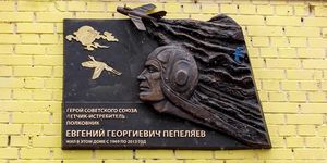 Мемориальную доску летчику Пепеляеву установили на Зеленом проспекте