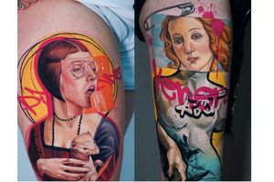 От Чаки до Илона Маска: умопомрачительные красочные татуировки Дарьи Пироженко