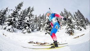 Женская сборная России по биатлону заняла второе место в эстафете на Олимпиаде