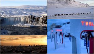Зимние пейзажи Исландии: лед и снег создают захватывающие виды