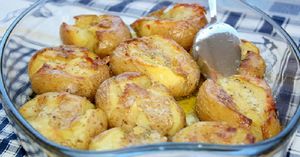 Рецепт запеченного картофеля по-португальски