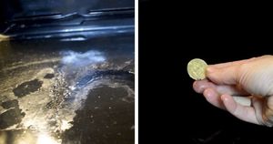 Удалите застарелые, пригоревшие пятна в духовке… монеткой. Необычный, но работающий трюк