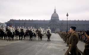 1952. Парад на Елисейских полях 7 февраля