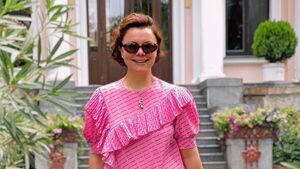 Идеальная маскировка: Брухунова выбрала удачный наряд, чтобы скрывать беременность