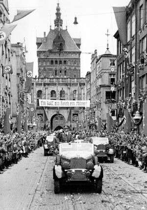 Германия в 1939. Польская кампания. Адольф Гитлер в Данциге