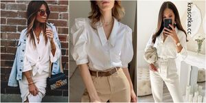 30+ актуальных примеров с чем носить белую рубашку летом