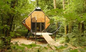 Наедине с природой: оригинальный эко-домик для ночевки в лесу