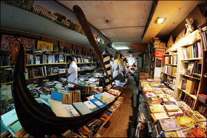 В Венеции даже книги - в гондолах: оригинальная книжная лавка