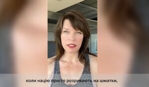 Нацию просто разрывают на куски: Милла Йовович записала видеообращение к украинцам