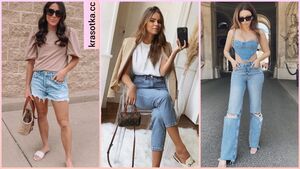 Как стильно носить джинсовые вещи летом: 18 образов в различных модных направлениях