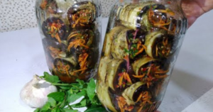 Баклажаны на зиму только так! Вкуснейшие маринованные рулетики из баклажанов с овощной начинкой