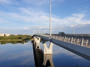 Судоходный канал в Балаково. Вид с Моста Победы