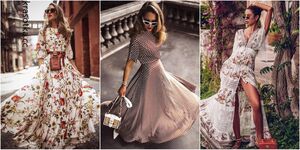 20+ самых крутых и стильных идей как носить длинные летние платья