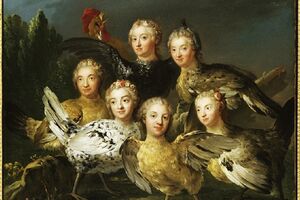 Живописные куры прусской принцессы