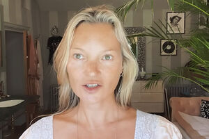 48-летняя Кейт Мосс показала лицо без макияжа