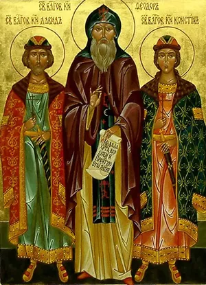 2 октября - Память благоверных князей Феодора Смоленского и чад его Давида и Константина.