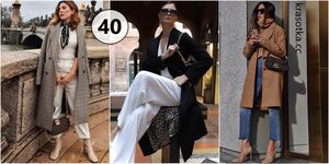 20 способов носить классическое пальто дамам 40 лет, чтобы шагать в ногу со временем