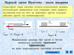 Кто и когда изобрел закон инерции, его формулировка и история открытия