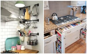 11 идей экономии пространства в маленькой кухне