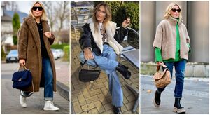 С чем стильно носить джинсы дамам 40 лет зимой: 12 удобных и простых идей