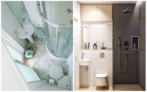 9 идей интерьера маленькой ванной комнаты с душевой кабиной