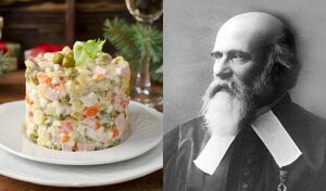 Каким был первый рецепт «Оливье», и почему за границей салат называют «русским», если придумал его француз