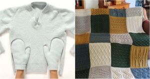 Выкинуть нельзя, переделать: классные идеи по переделке старых свитеров в нужные и красивые вещицы