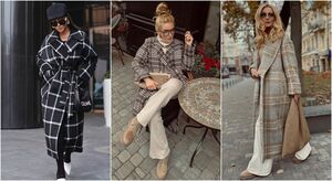 С чем носить пальто в клетку: 11 безупречных и стильных вариантов
