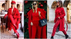10 удачных способов носить красный цвет дамам 40+ зимой