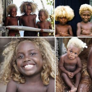 Темнокожие меланезийские блондины из архипелага Соломоновых островов