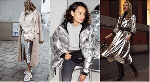 С чем носить серебристый цвет зимой: 12 стильных решений