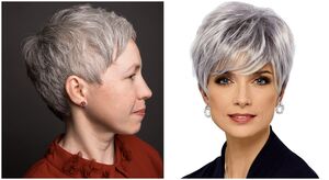 Стрижки для дам старше 40 лет на седые волосы: 12 стильных примеров