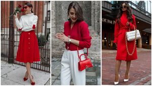 Модные образы в красно-белом цвете: 15 ярких и стильных примеров