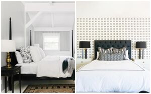 10 черно-белых спален для истинных ценителей классики