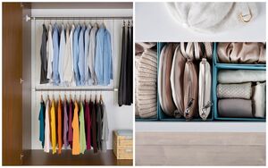 6 эффектных и стильных примеров для организации хранения в шкафу