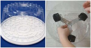 Уникальный способ переделки пластиковой крышки от торта. Стильно и практично одновременно