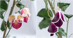 Талантливая мастерица использует лепестки живых роз для создания уникальной коллекции украшений