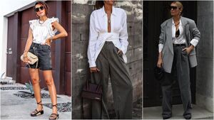 Как стильно носить серо-белые оттенки летом: 10 модных комбинаций