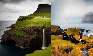 9 фактов о Фарерских островах, где на крышах домов растут лужайки, а дороги проходят прямо под водой