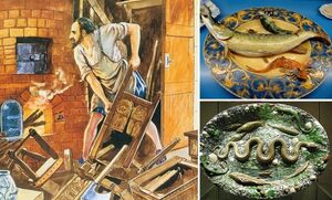 Тарелки с жуками и змеями, или уникальная керамика мастера, который закончил жизнь в Бастилии