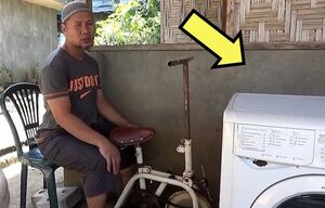 Филиппинцу удалось реализовать способ, как стирать в машинке вообще без затрат на электричество