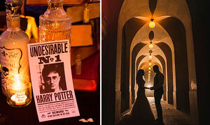 Британская пара устроила волшебную свадьбу в стиле романов о Гарри Поттере