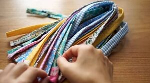 Плетение из полосок ткани: простая техника