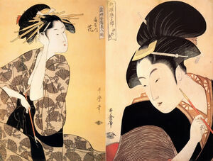 Как Китагава Утамаро прославился изображениями гейш и оскорбил правительство Японии одной гравюрой